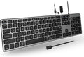 Wired USB C Keyboard with USB Ports P507354
