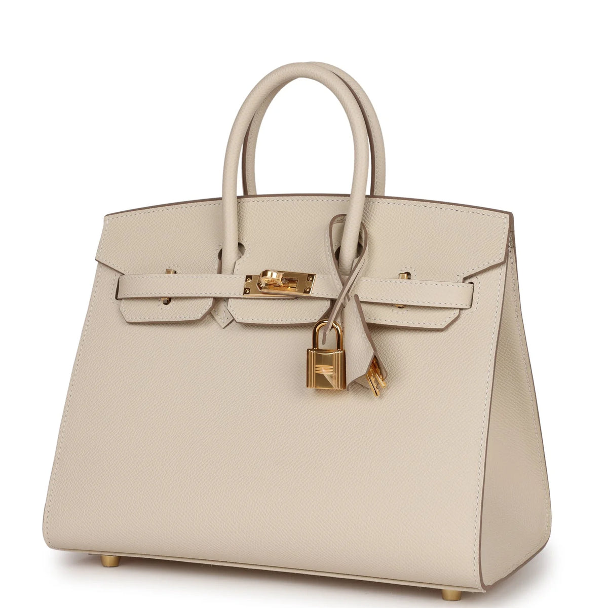 Birkin 25 Craie Epsom Gold Hardware Z580