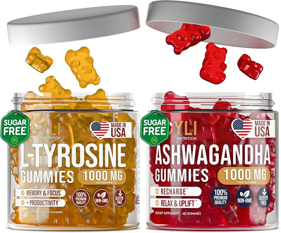 L-Tyrosine and Ashwagandha Gummies Bundle U73352