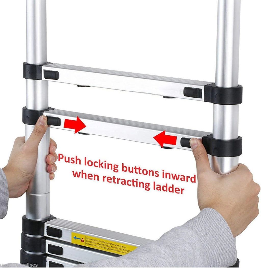 12.5 FT Aluminum Telescoping Ladder P8625