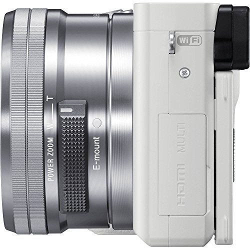 White 24 MP Mirrorless Digital Camera with 16-50 mm Lens E4888