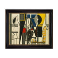 Black Frame Oil Painting Print Canvas 28 in. x 24 in. D84123
