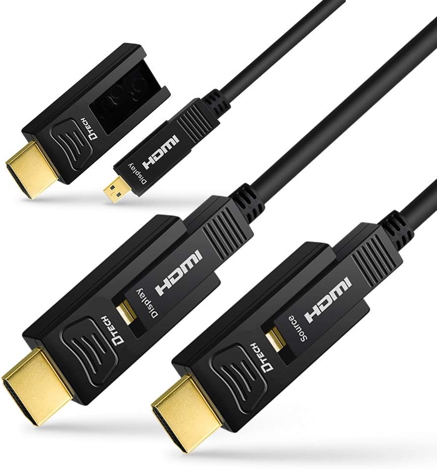 32 Feet Fiber Optic HDMI Cable 4K 60Hz 18Gbps Black 10 Meters G692710