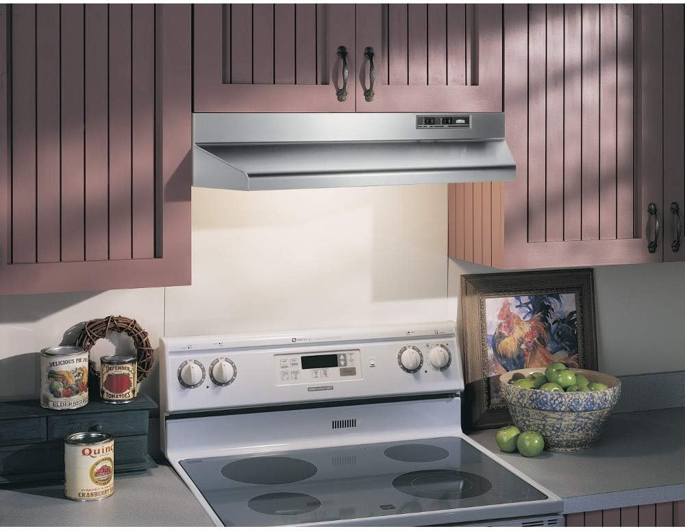 Range Hood Insert with Light Exhaust Fan, 30, Stainless Steel A5393