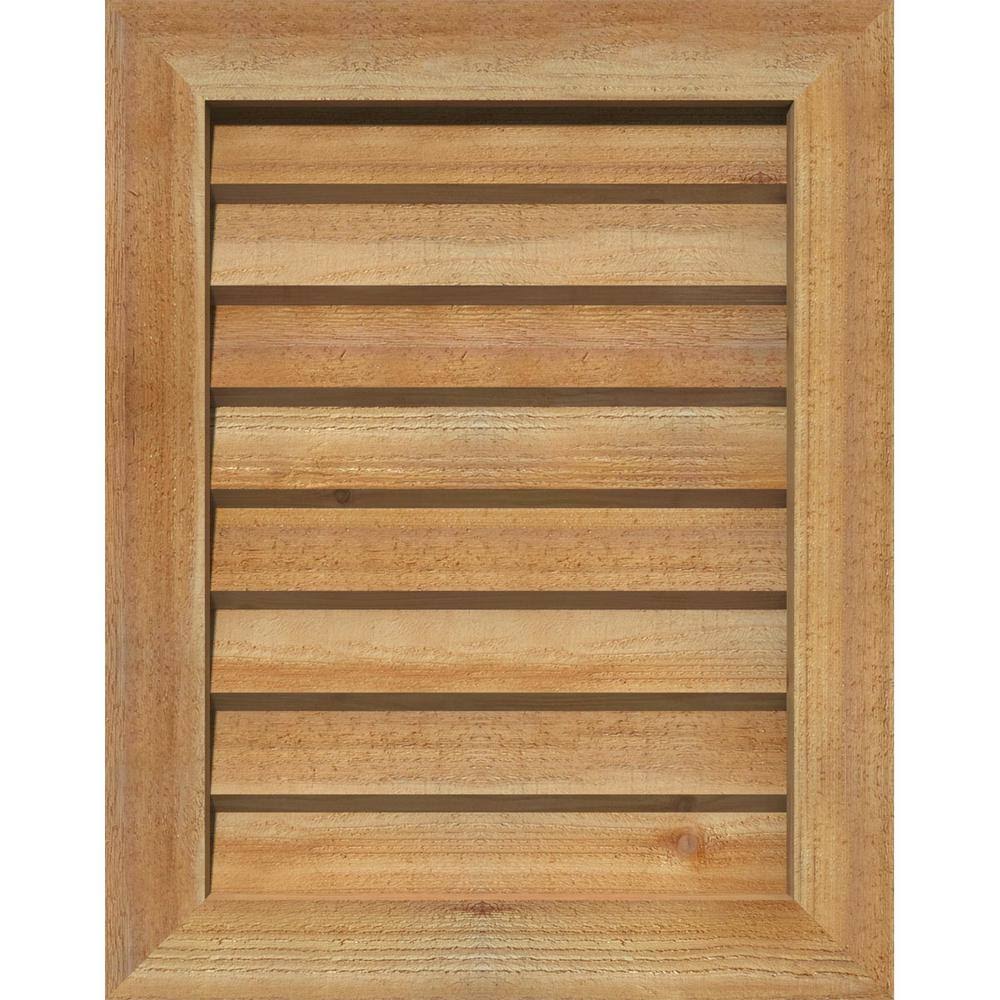 Unfinished Non-Functional Vertical Gable Vent P201
