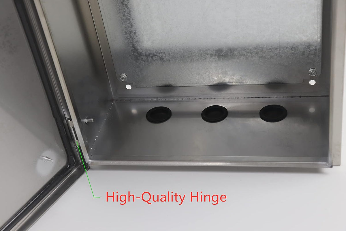 304 Stainless Steel Electrical Box 20'' x 16'' x 8'' Weatherproof N39199