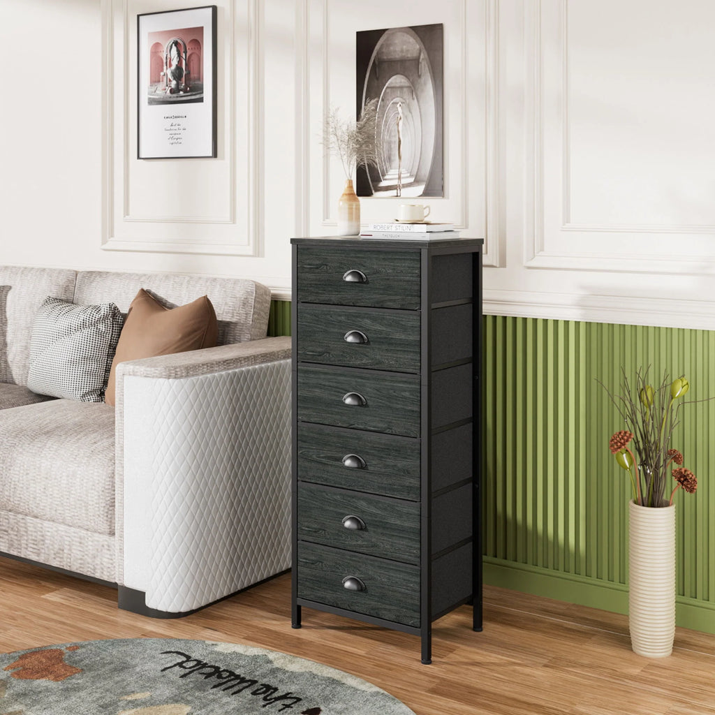5 Drawer Dresser with Fabric Bins Z246