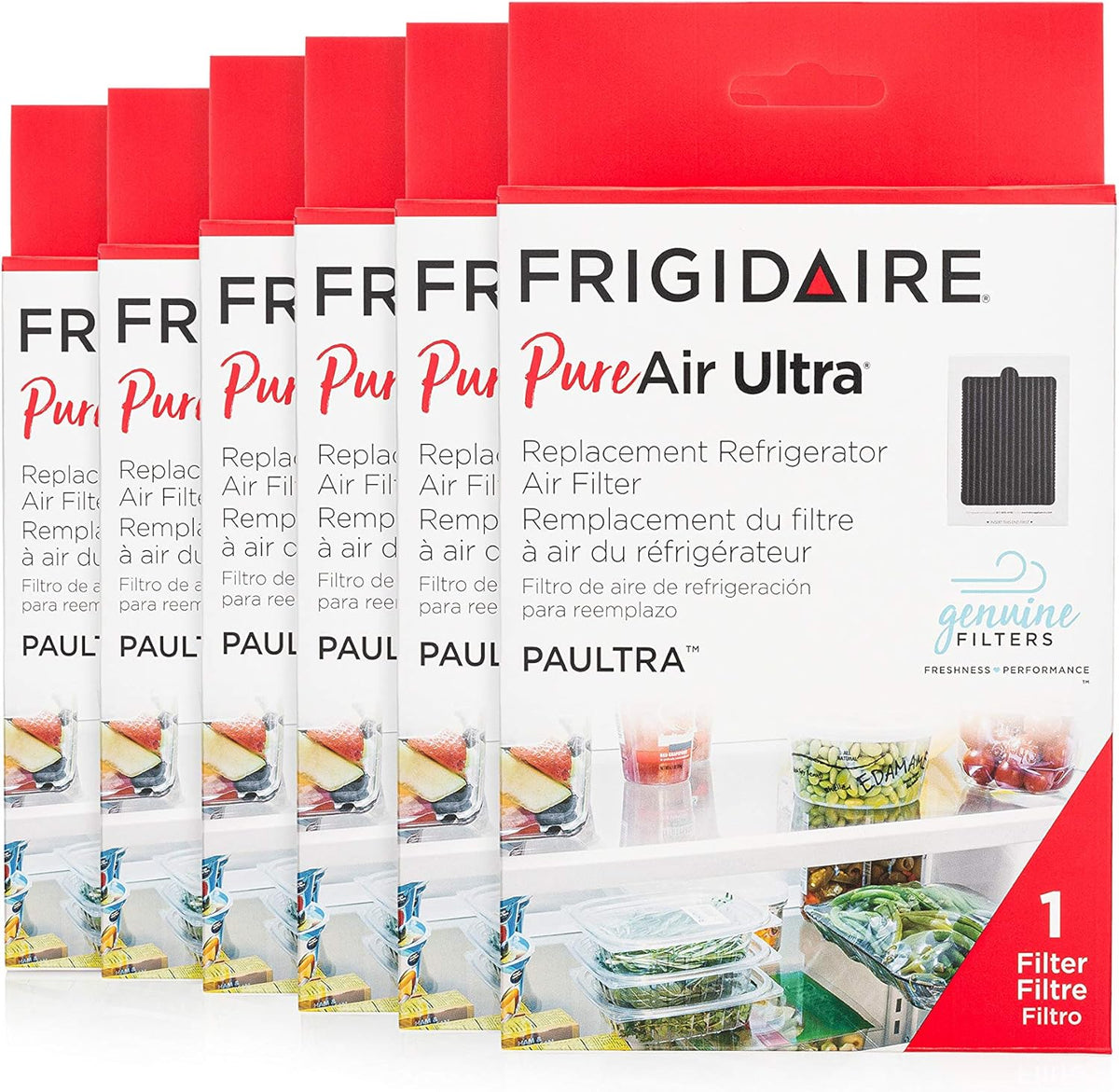 Pure Air Ultra Refrigerator Air Filter, 6 Count V434669