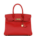 Birkin 30 Rouge Casaque Epsom Gold Hardware G43469