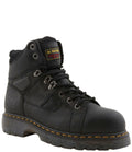 Black Steel Toe Work Boots W6062