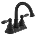 2-Handle High-Arc Bathroom Faucet in Matte Black D81978
