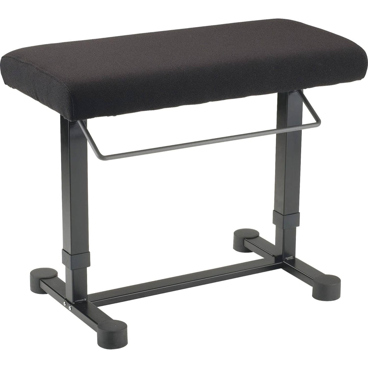 Black Fabric Piano Bench M816