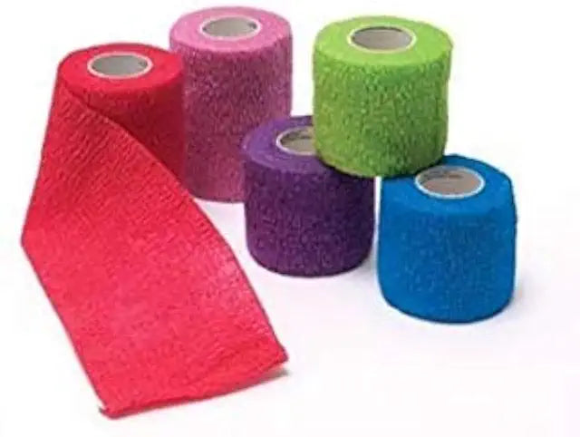 Cohesive Bandage, Assorted Colors, 2" x 5 yd, Pack of 36 D284635