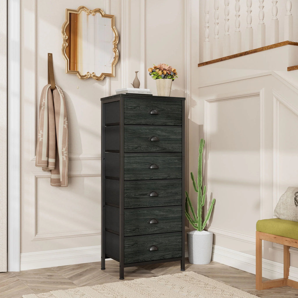 5 Drawer Dresser with Fabric Bins Z246