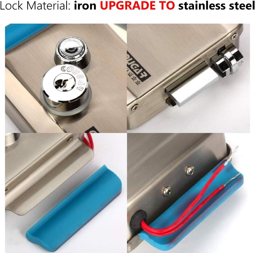 Stainless Steel Electronic Door Lock with 6 Computerized Keys Q959046