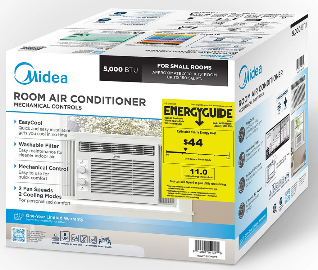 5,000 BTU 150 Sq Ft White Window Air Conditioner N267454