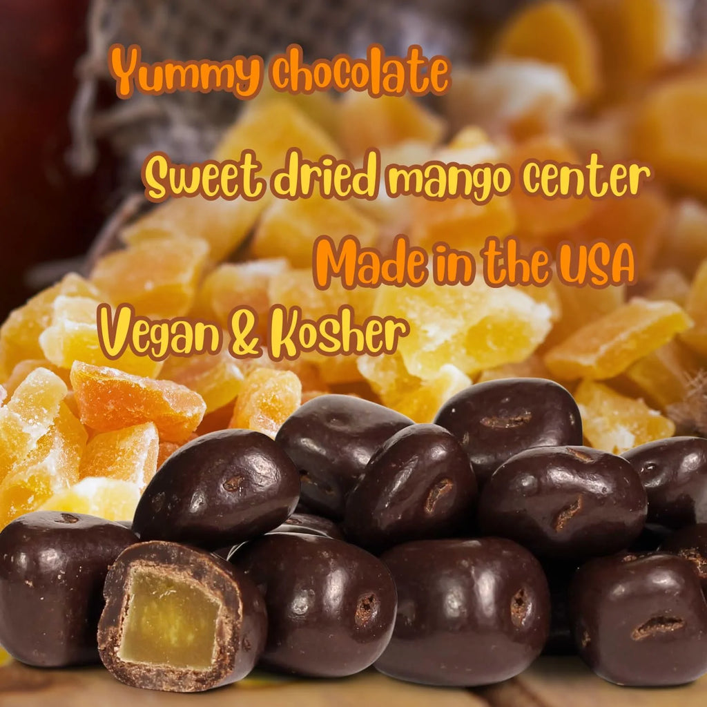 Dark Chocolate Covered Dried Mango 2 Lbs Bulk Bag M68014