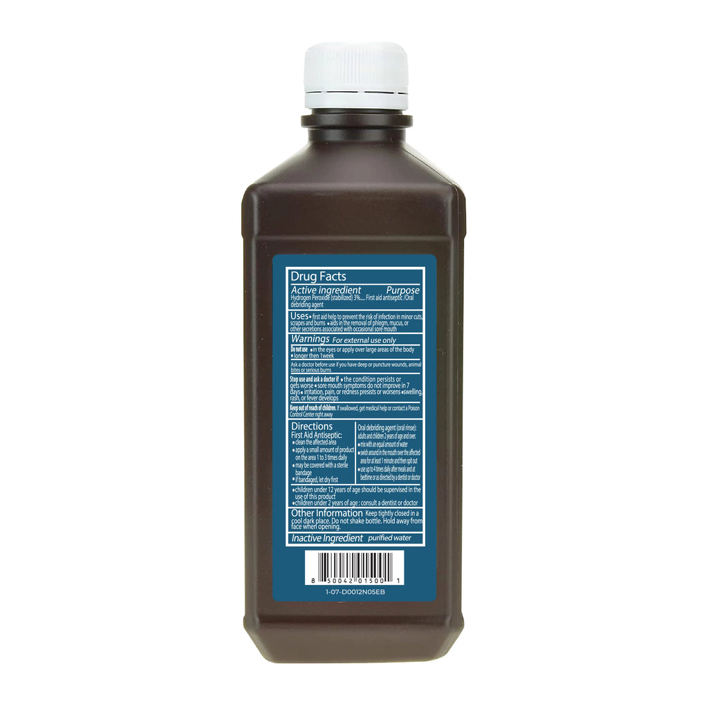 Hydrogen Peroxide First Aid Antiseptic 3% USP 32 oz F5503