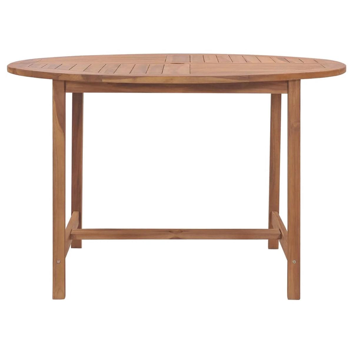 Teak Wood Patio Table with Umbrella Hole O609397