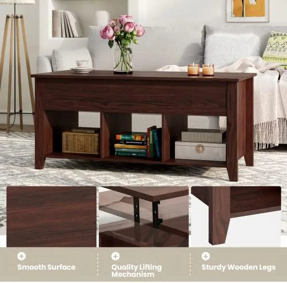 Lift Top Coffee Table with Hidden Compartments H2444