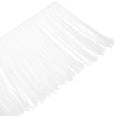 White 12-Inch Chainette Fringe Trim Q5723