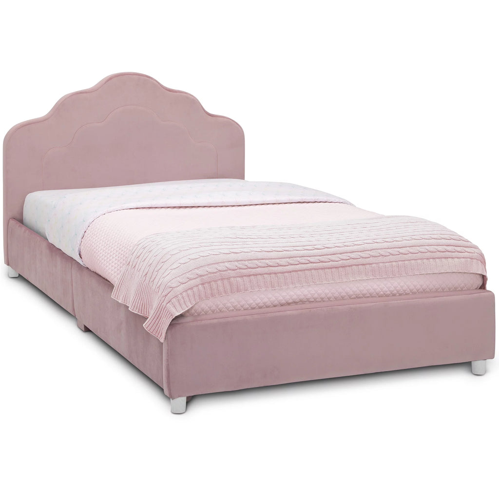 Upholstered Twin Bed Rose Pink R919