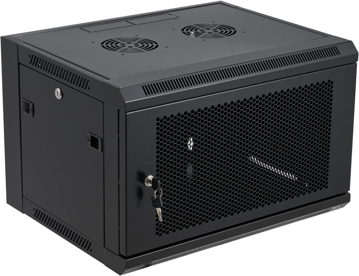 6U Wall Mount Server Cabinet Network Rack Vented Enclosure Locking Door Z400