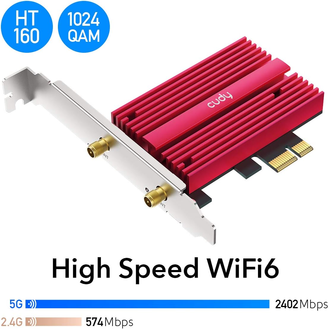 AX5400 WiFi 6 PCIe Card with Bluetooth 5.0 G7363