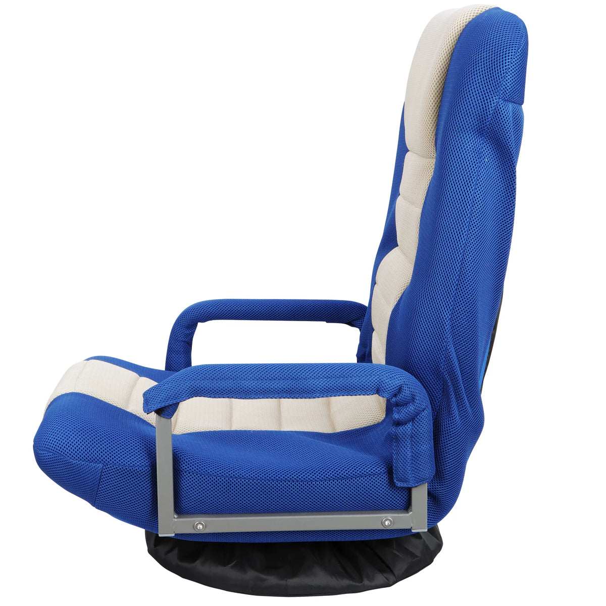 Adjustable Swivel Foam Floor Chair with Arms S258