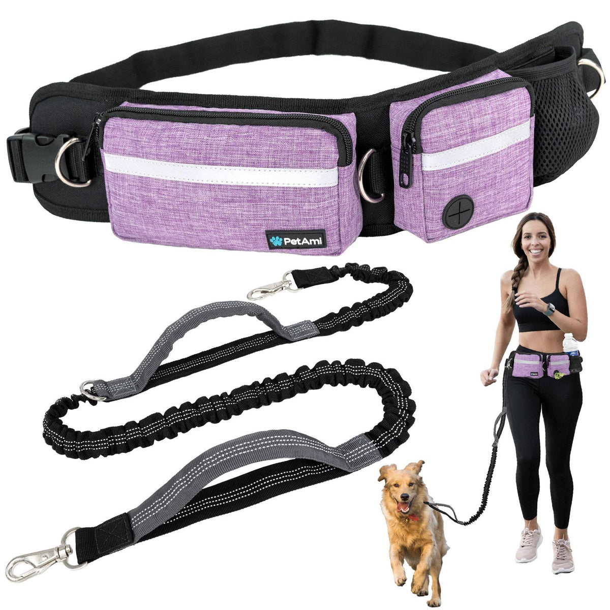 Hands Free Dog Leash Belt Bag Y812