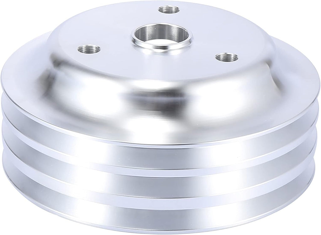 Crankshaft Pulley Triple Groove for Chevy SBC 350 Engine Pack of 2 W892718